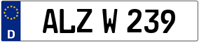 Trailer License Plate